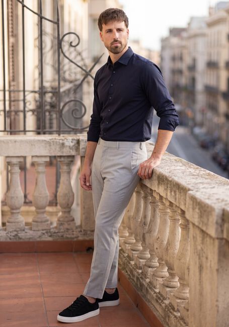 Graue PLAIN Chino JOSHPL 826 STEEL GREY MELANGE - large