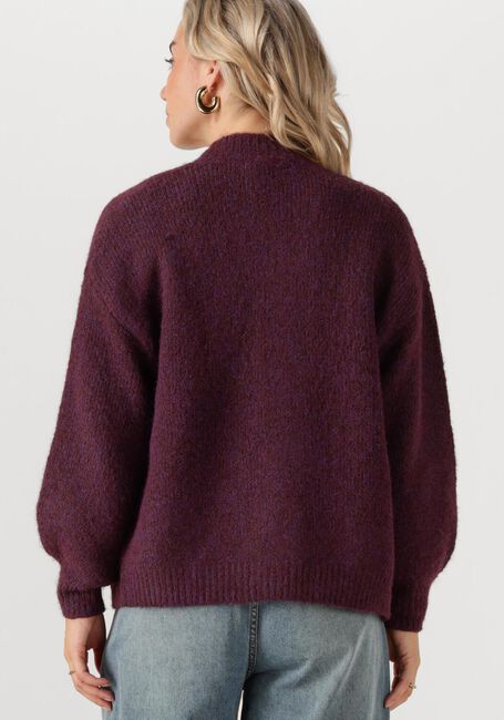 Bordeaux SUMMUM Strickjacke PUFF SLEEVE CARDIGAN COZY MELANGE KNIT - large