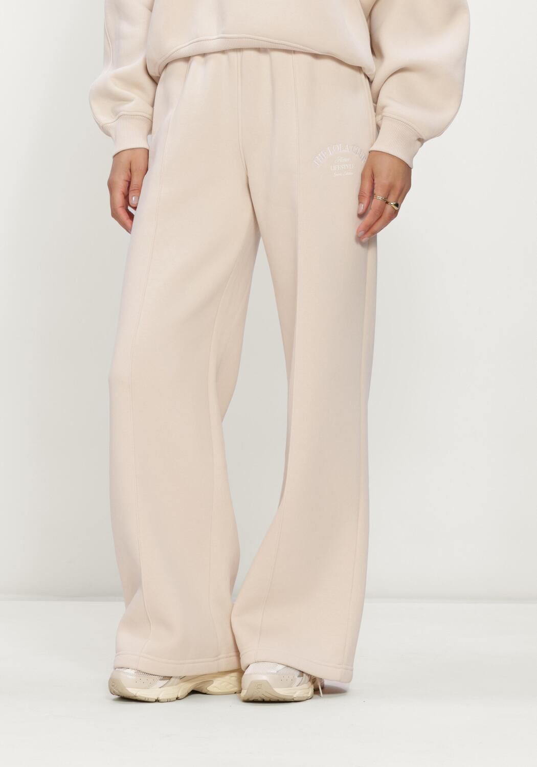 Beige THE LOLA CLUB Schlaghose EBONY PANTS - large
