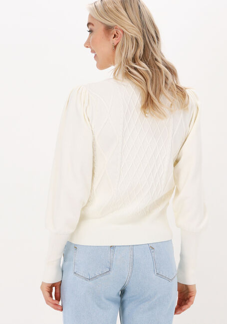 Nicht-gerade weiss SELECTED FEMME Pullover IRIS LS KNIT CABLE HIGHTNECK - large
