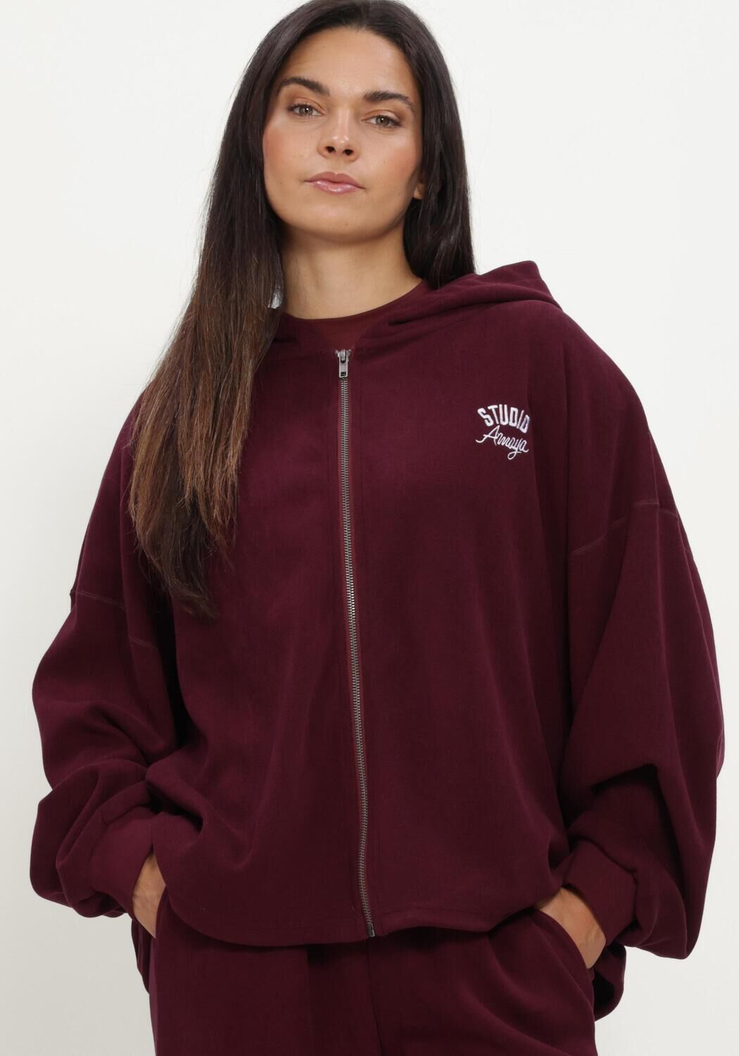 Bordeaux STUDIO AMAYA Sweatshirt ROVE SWEATER - large