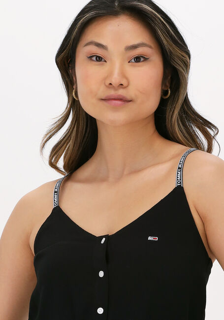Schwarze TOMMY JEANS Top TJW ESSENTIAL STRAPPY TOP - large