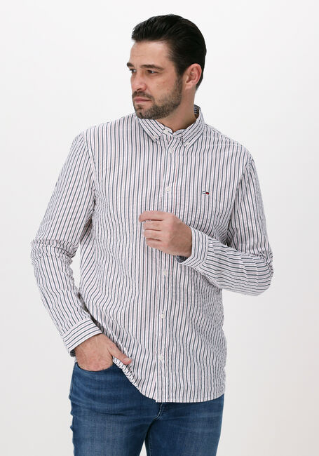 Nicht-gerade weiss TOMMY JEANS Casual-Oberhemd TJM CASUAL STRIPE SHIRT - large