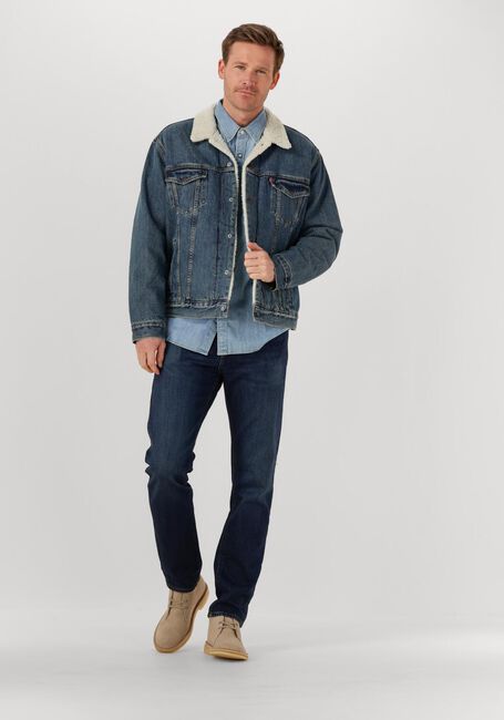 Blaue LEVI'S Jeansjacke TYPE 3 SHERPA TRUCKER - large