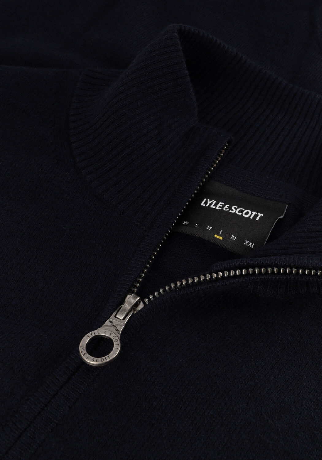 Dunkelblau LYLE & SCOTT Pullover COTTON MERINO QUARTER ZIP JUMPER - large