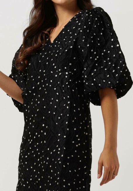 Schwarze CO'COUTURE Minikleid YOYO DOT JACQUARD V-DRESS - large