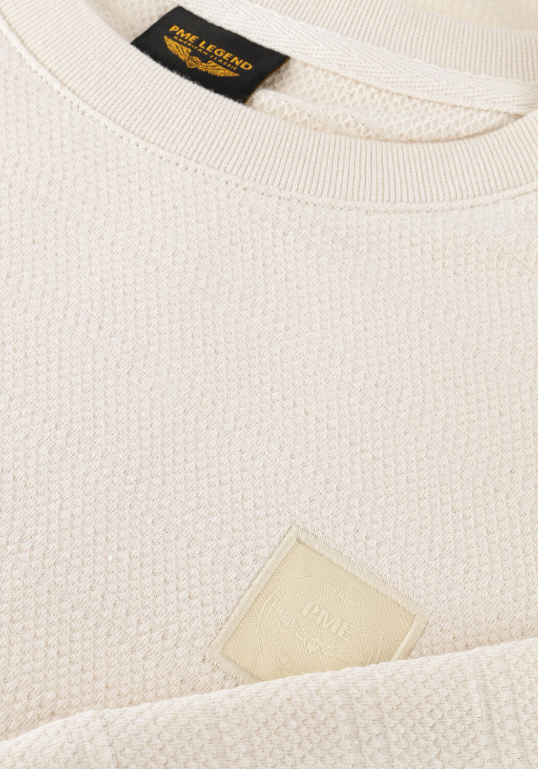 Beige PME LEGEND T-shirt JACQUARD STRIPED - large