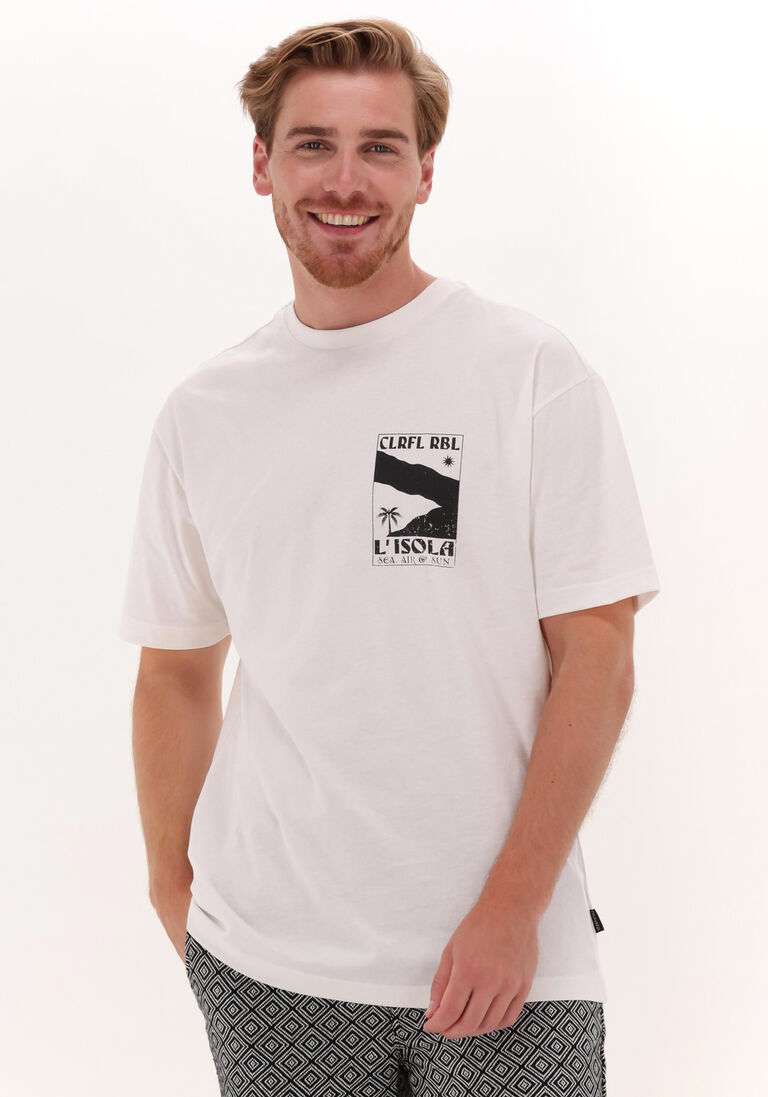weiße colourful rebel t-shirt l'isola basic tee