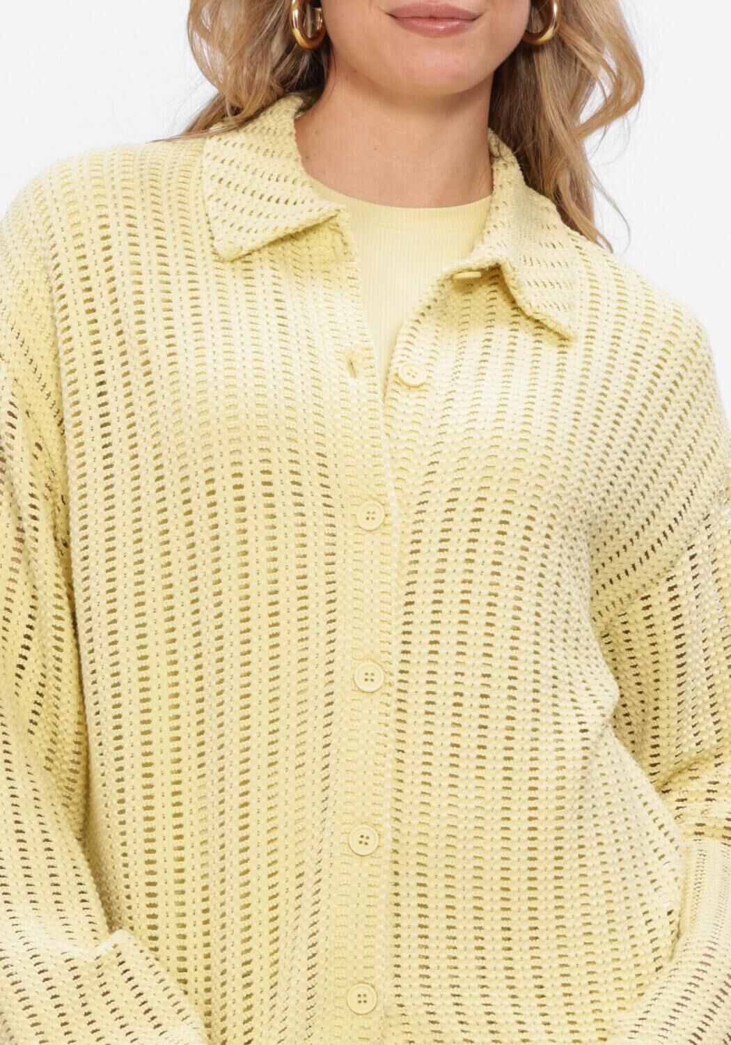 Gelbe EDITED Blusen NEO POLO SHIRT - large