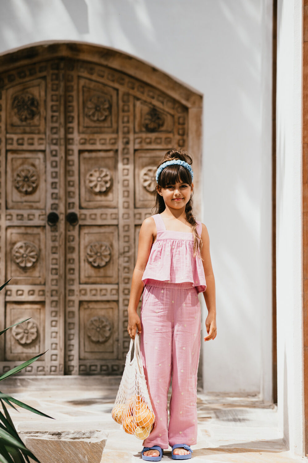 Hell-Pink PETIT BLUSH Top SUMMER TOP EMBROIDERY - large