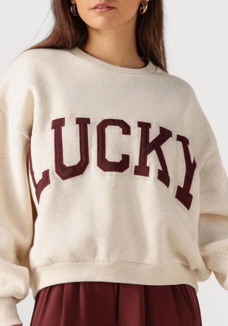 Ecru BY-BAR Sweatshirt BIBI PATCH WORK SWEATER - large