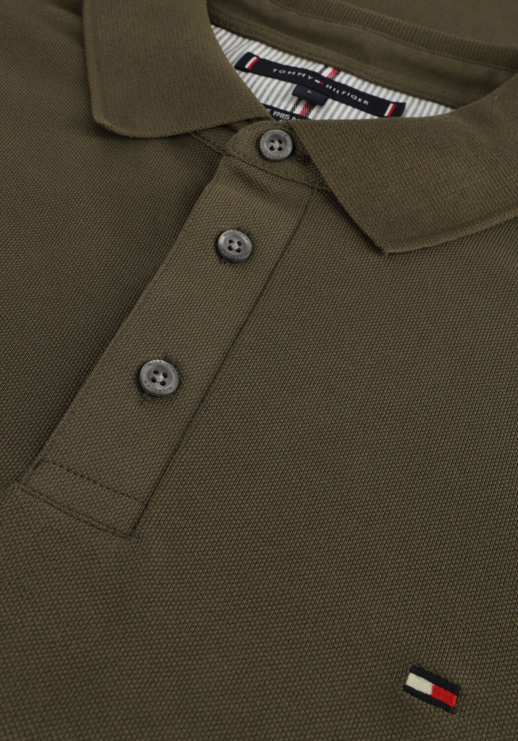 Dunkelgr&uuml;n TOMMY HILFIGER Polo-Shirt 1985 SLIM POLO - large