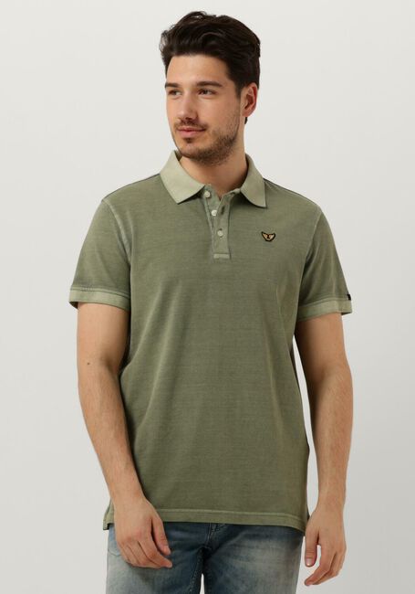 Olive PME LEGEND Polo-Shirt SHORT SLEEVE POLO GARMENT DYED PIQUE - large