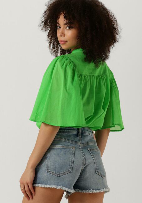 Grüne SCOTCH & SODA Bluse FLUTTER SLEVE SHIRT - large