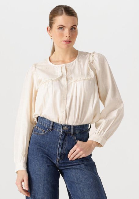 Ecru LOLLYS LAUNDRY Blusen DOOBLELL SHIRT LS - large