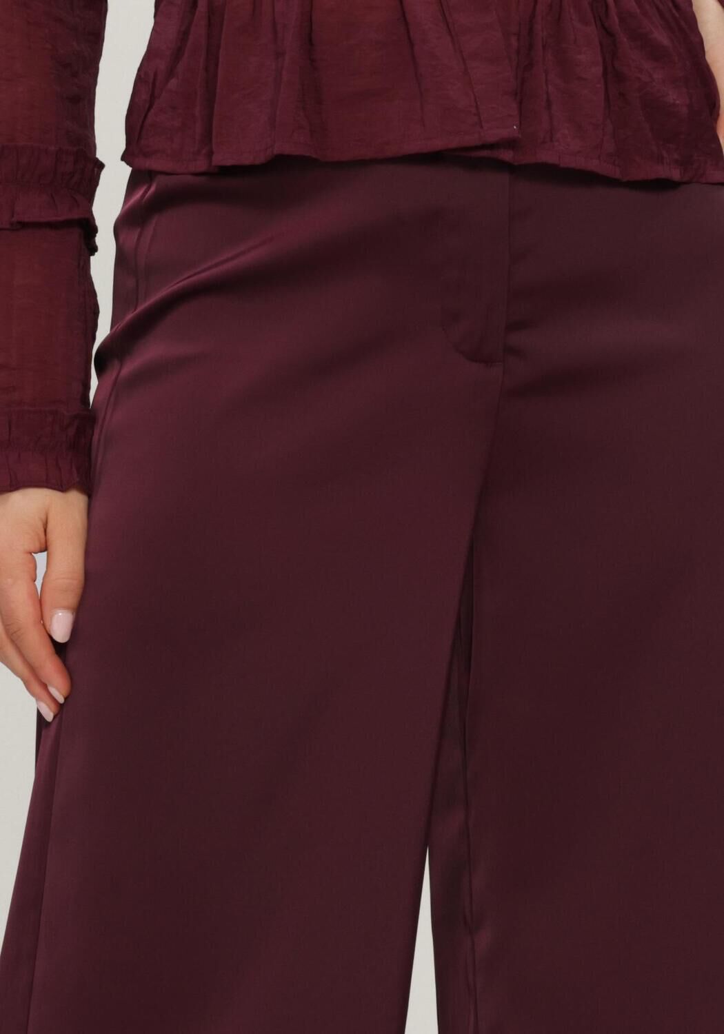 Bordeaux Y.A.S. Weite Hose YASPELANA HW PALAZZO PANT - large