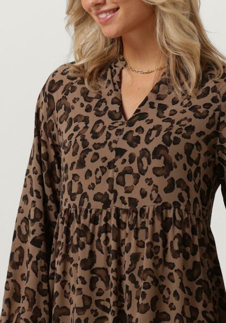 Braune OBJECT Minikleid OBJMILA GIA L/S DRESS - large