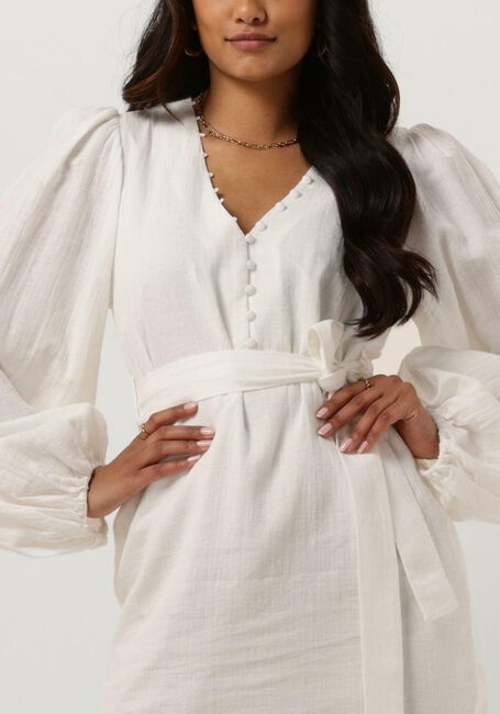 Weiße FREEBIRD Minikleid WV-JACQ-COT-LI-23-1 - large
