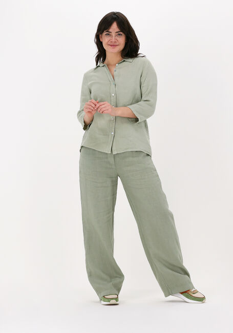 Grüne BY-BAR Bluse IRENE LINEN BLOUSE - large