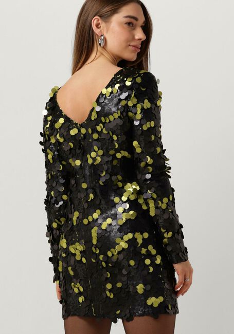 Schwarze COLOURFUL REBEL Minikleid TINI SEQUINS STRAIGHT DRESS - large
