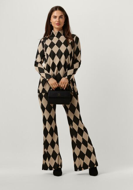 Braune ANA ALCAZAR Hose TROUSERS - large