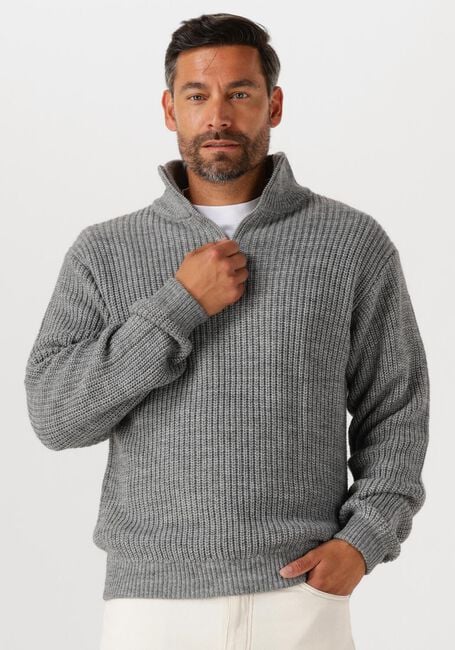 Graue AMERICAN VINTAGE Pullover CRASHWAY HALF ZIP H - large
