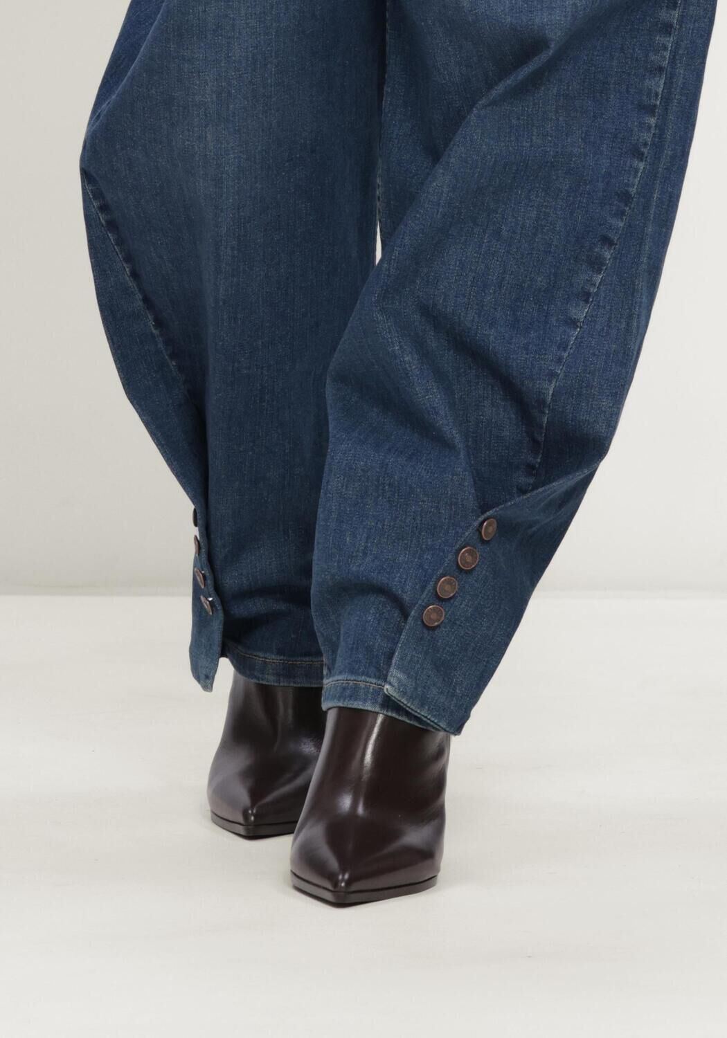 Blaue EST'SEVEN Wide jeans LOUA DENIM 26 - large