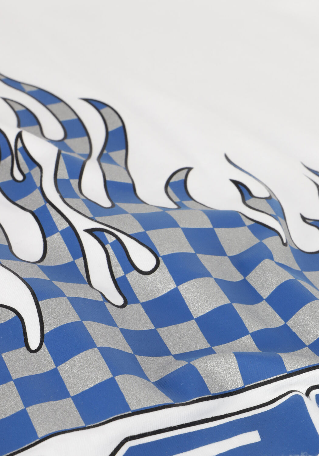 Vans blue checkerboard flame new arrivals