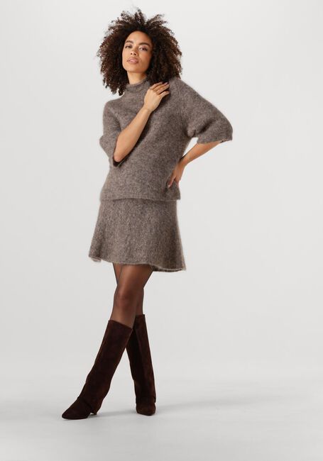 Taupe SECOND FEMALE Rollkragenpullover EMMALOU KNIT SS - large