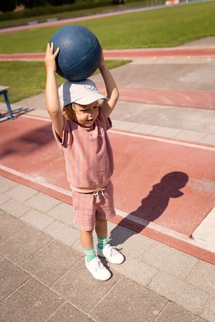 Mehrfarbige/Bunte Sproet & Sprout Kurze Hose TERRY SHORTS STRIPES - large