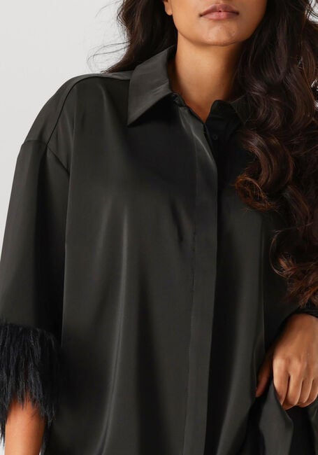 Schwarze CO'COUTURE Minikleid ADNA CC FEATHER SHIRT - large