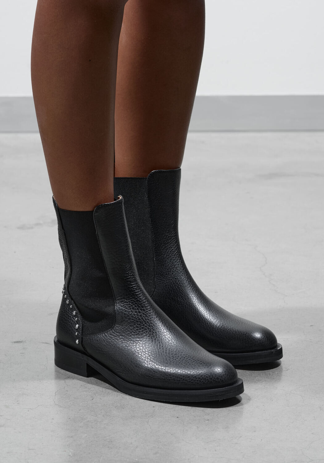 Schwarze STEFANO LAURAN Chelsea Boots B5667 - large