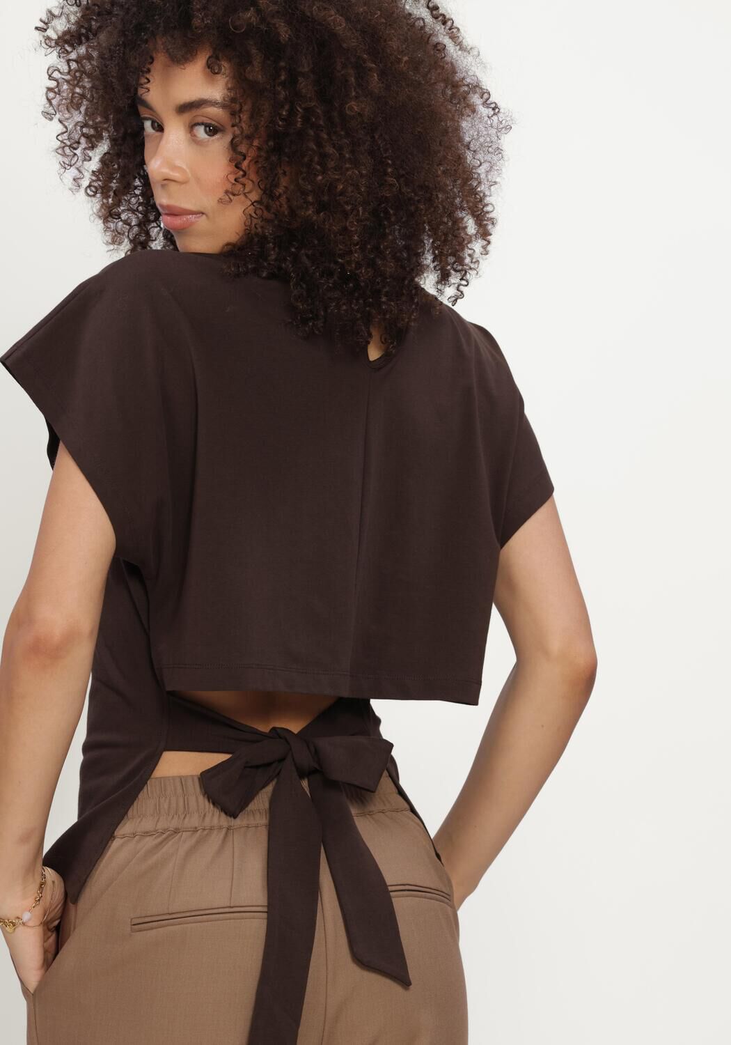 Braune BRUUNS BAZAAR Top ALNUSBBVERENA BLOUSE - large