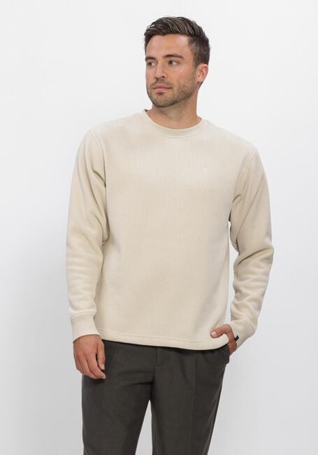 Beige BUTCHER OF BLUE Pullover FLUX HEAVY WAFFLE SWEAT - large