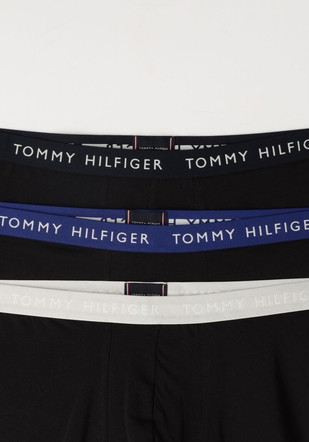 Schwarze TOMMY HILFIGER UNDERWEAR Boxershorts 3P TRUNK WB - large