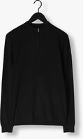 Schwarze PUREWHITE Pullover ESSENTIAL KNIT HALF ZIP LS