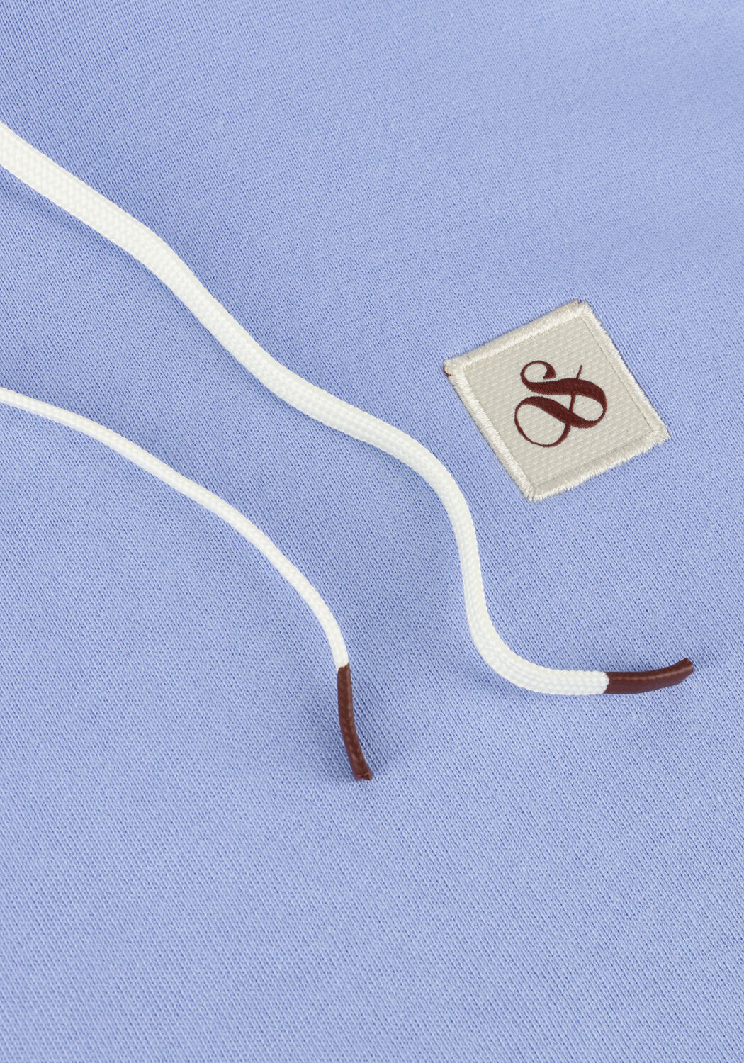 Blaue SCOTCH & SODA Sweatshirt ESSENTIAL LOGO BADGE HOODIE - large