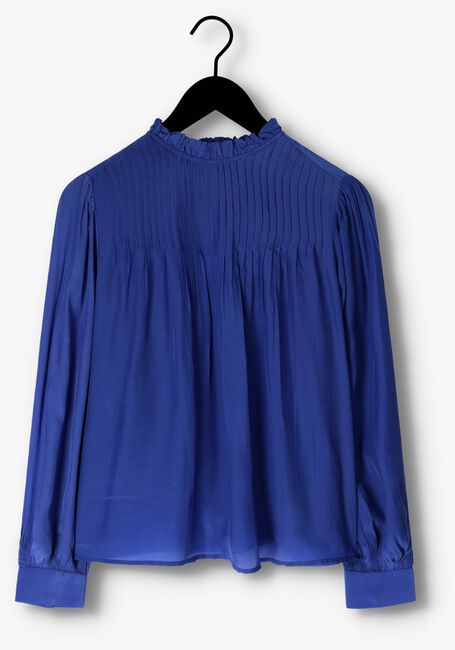 Blaue SCOTCH & SODA Bluse PINTUCK BLOUSE WITH RUFFLE COLLAR - large