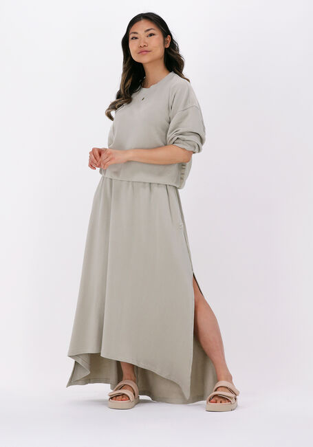 Grüne 10DAYS Maxirock MIDI SKIRT FLEECE - large