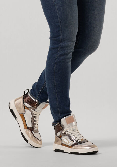 Silberne FRED DE LA BRETONIERE Sneaker High YARA HIGH - large