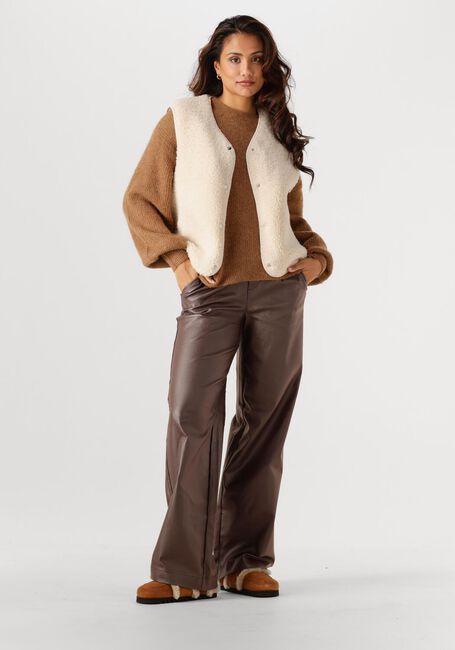 Sand OBJECT Gilet OBJELLA NEW WAISTCOAT - large