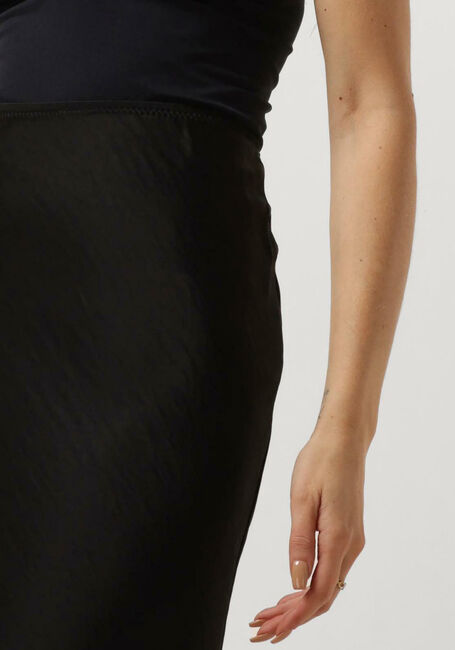 Schwarze NEO NOIR Maxirock VICKY HEAVY SATEEN SKIRT - large