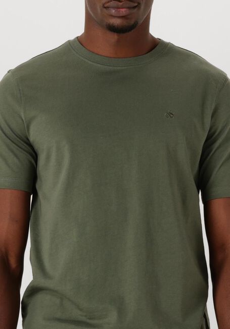 Dunkelgrün SCOTCH & SODA T-shirt SEASONAL CORE - REGULAR-FIT LOGO T-SHIRT - large