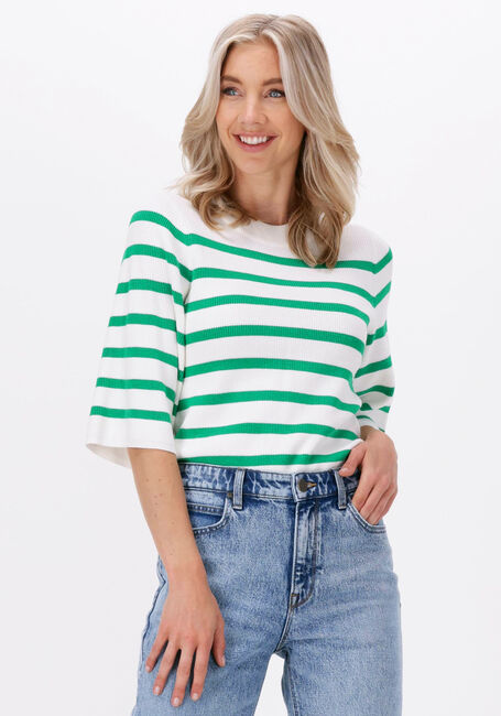 Grüne NEO NOIR Pullover MINKA STRIPE KNIT BLOUSE - large