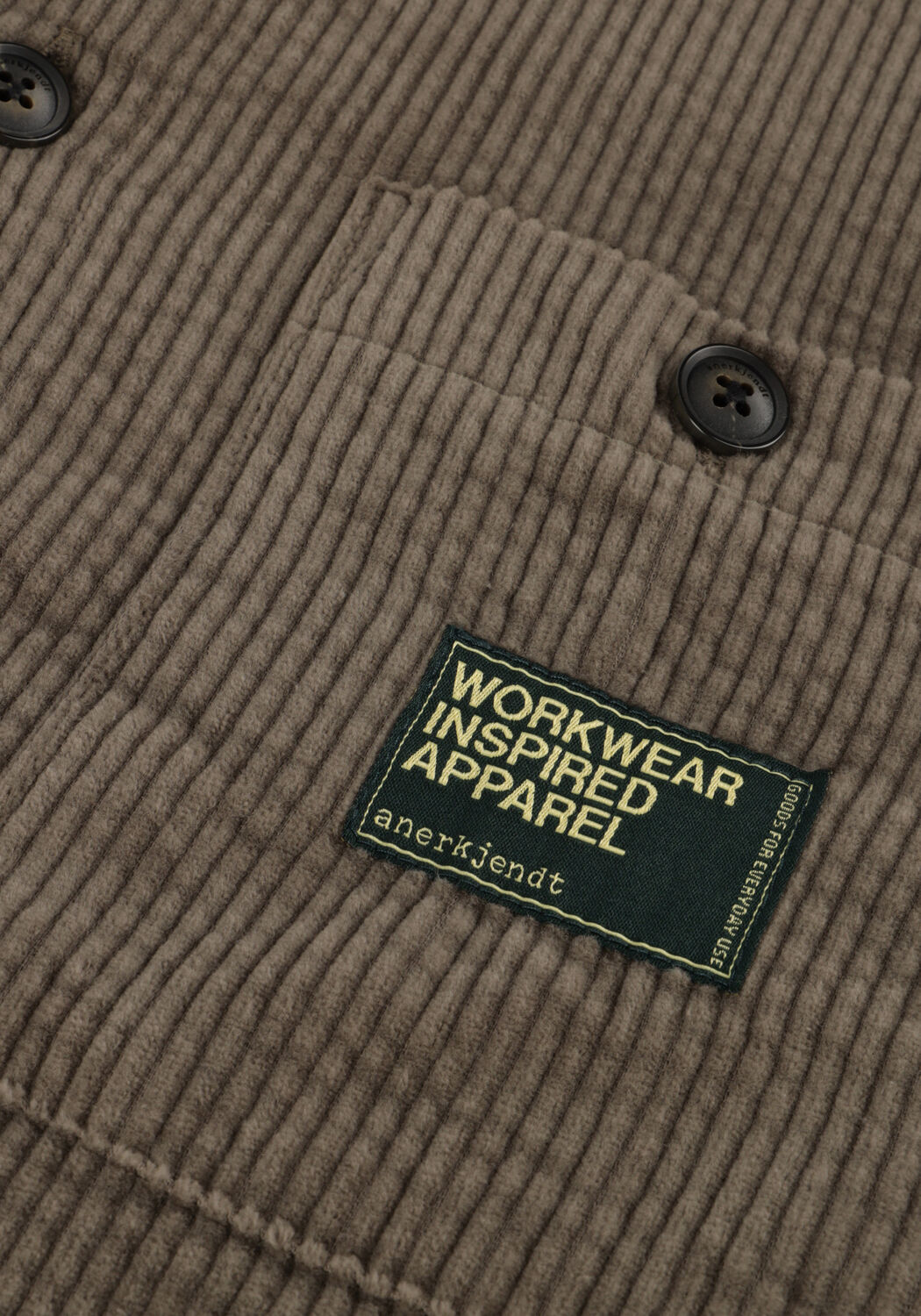 Gr&uuml;ne ANERKJENDT Overshirts AKTHEO CORD L/S OVERSHIRT - large