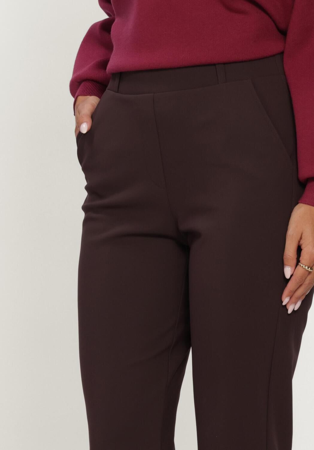 Braune STUDIO ANNELOES Hose Flair winter bonded trousers - large