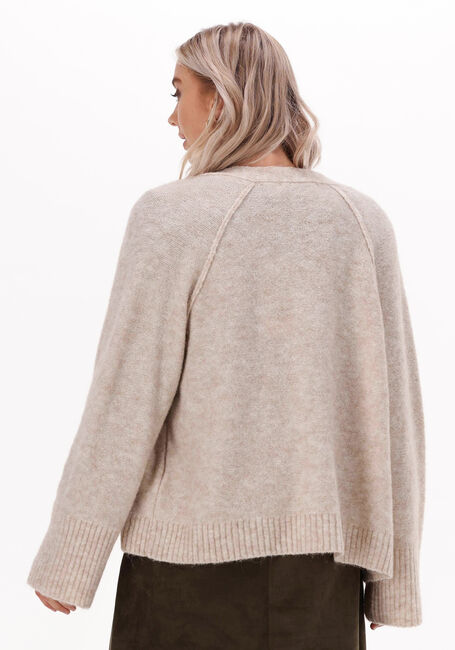 Beige SUMMUM Strickjacke CARDIGAN SOFT WOOL ELASTANE KNIT - large