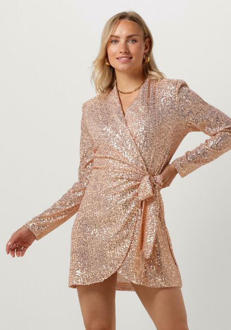 Hell-Pink SECOND FEMALE Minikleid SHINE ON WRAP DRESS - large