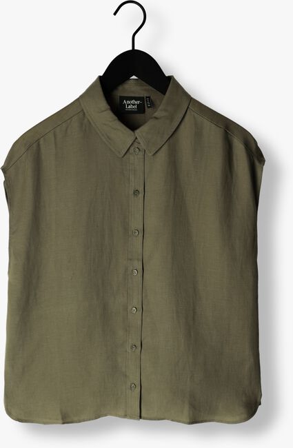 Olive ANOTHER LABEL Bluse BENOITE TENCEL SHIRT S/S - large