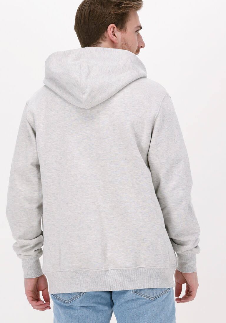 graue colourful rebel strickjacke uni patch melange zip hoodie IV9352